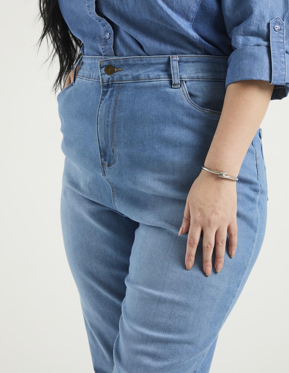 Jeans straight para mujer 4