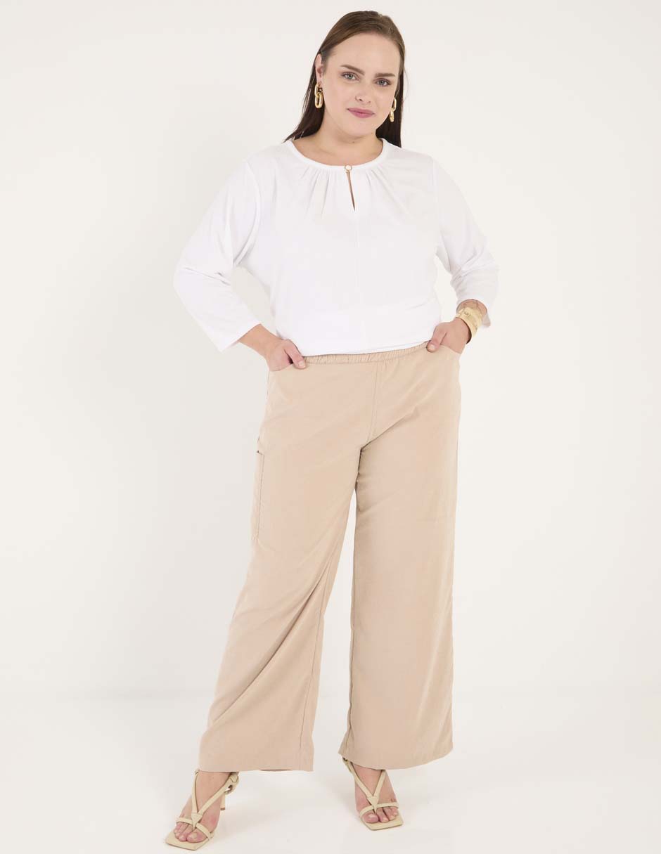 Pantalón cargo amplio para mujer 3