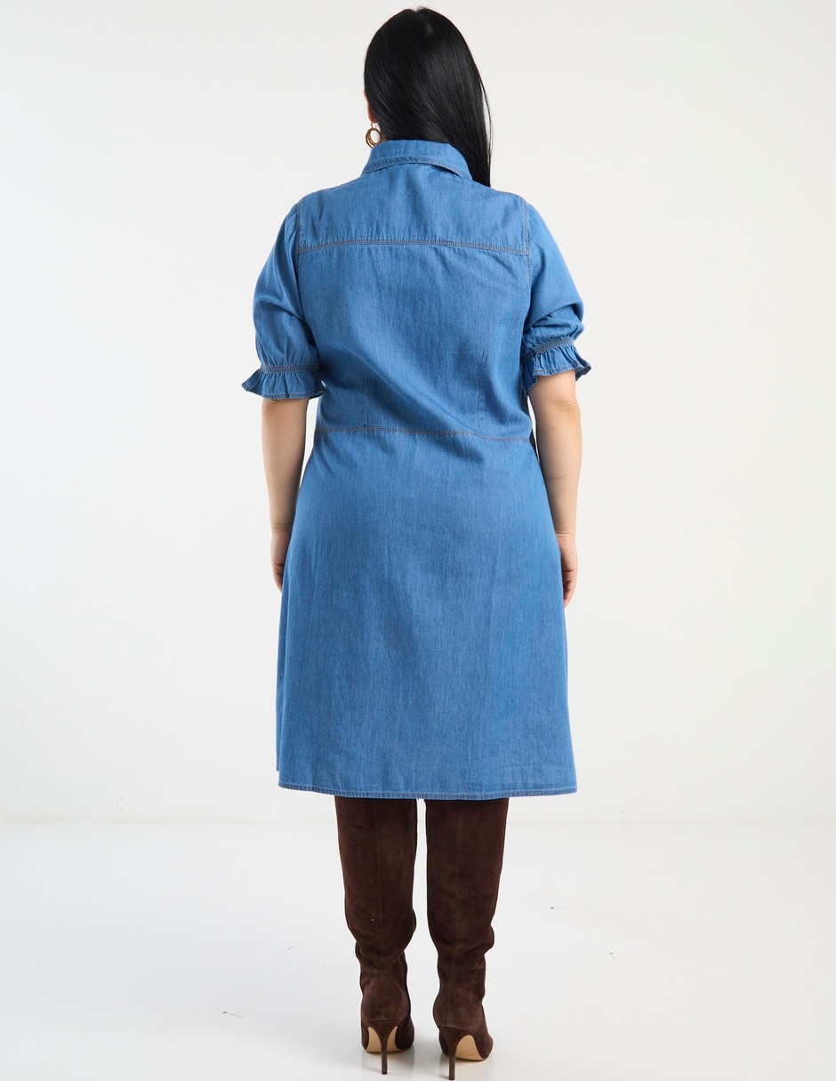 Vestido a la rodilla casual para mujer 2