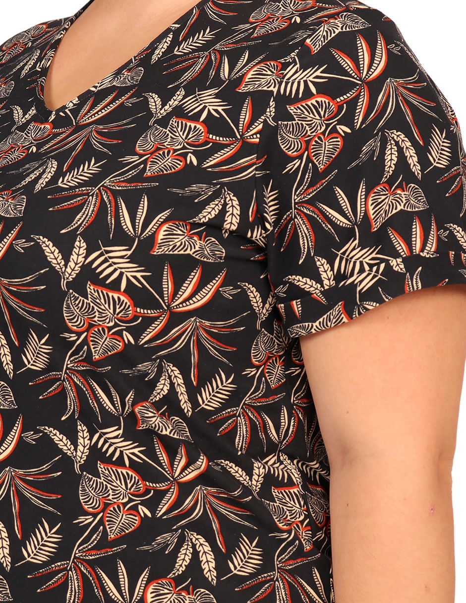 Blusa manga corta para mujer 4
