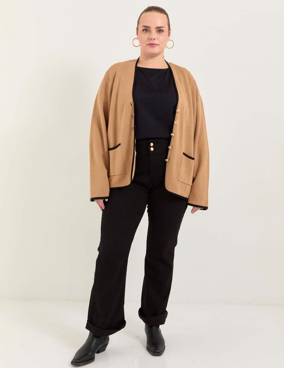 Blusa Lieb Plus manga corta para mujer