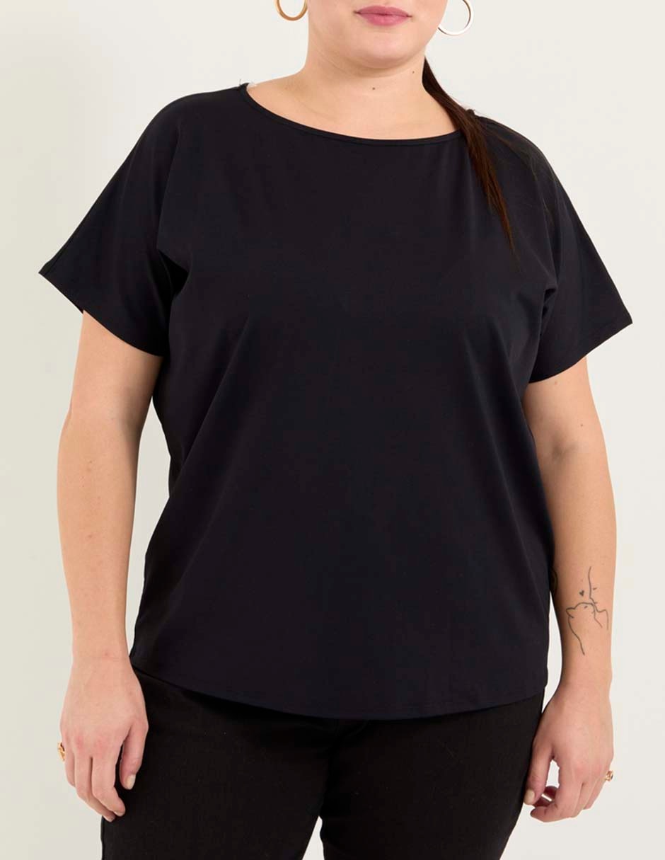 Blusa Lieb Plus manga corta para mujer