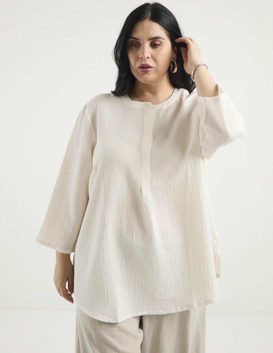 Blusa manga 3/4 para mujer