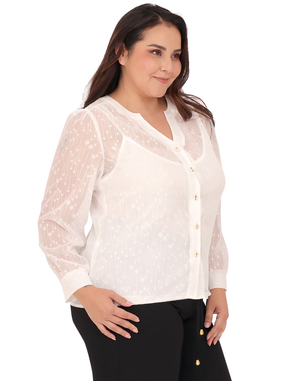 Blusa manga larga para mujer 3