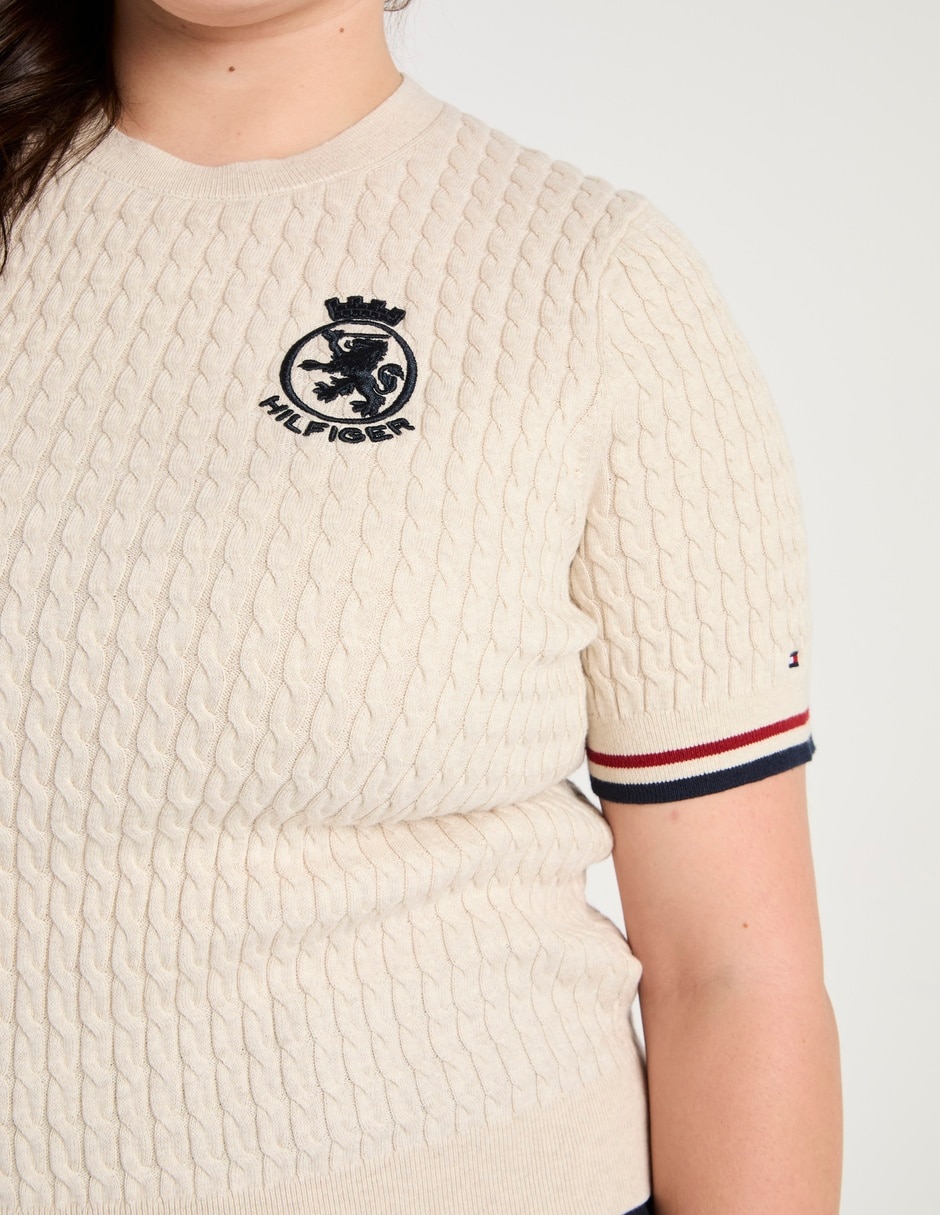 Suéter cuello redondo para mujer 4