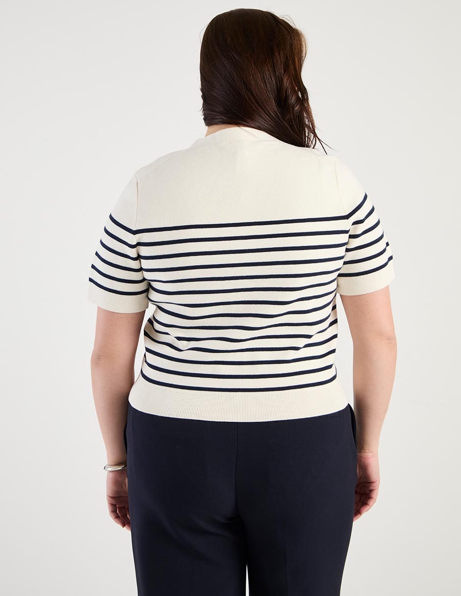 Suéter cuello V para mujer 2