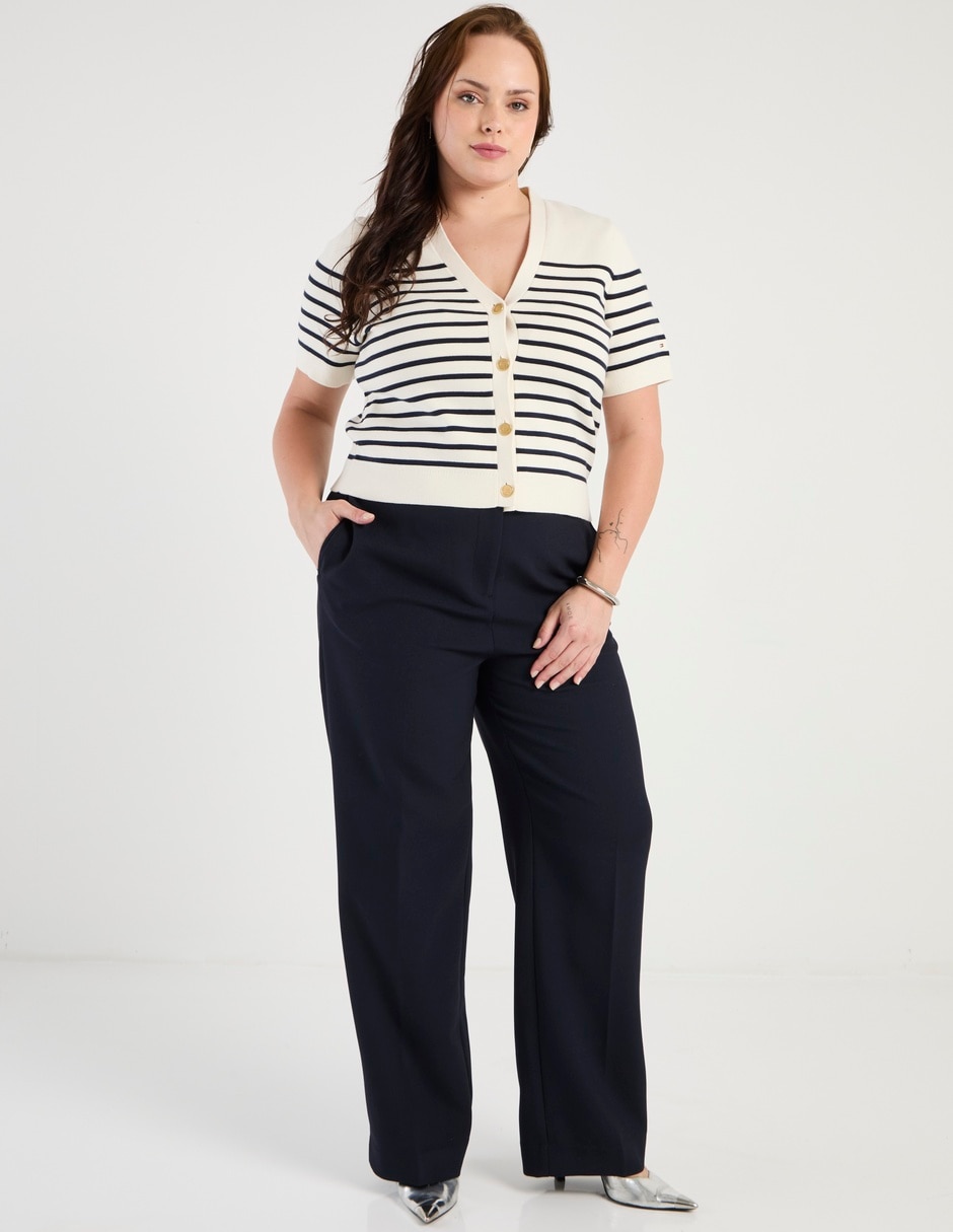 Suéter cuello V para mujer 3