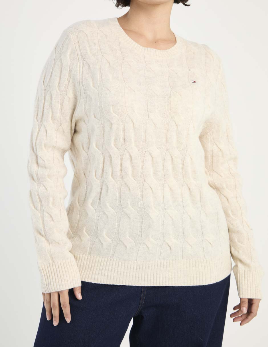 Suéter cuello redondo para mujer 5