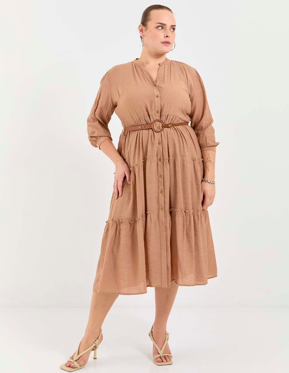 Vestido midi casual Davinchy para mujer 3