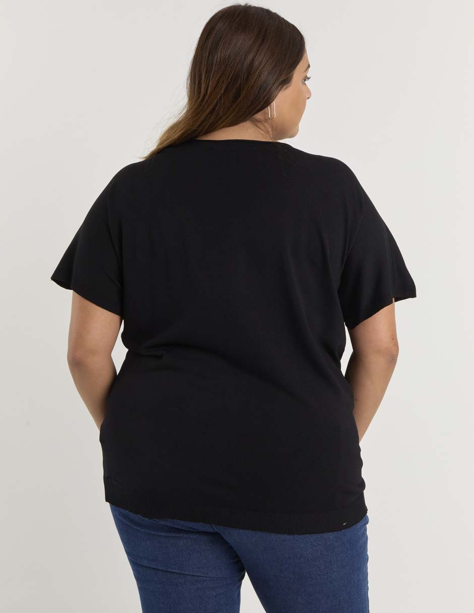 Blusa Lieb Plus manga corta para mujer