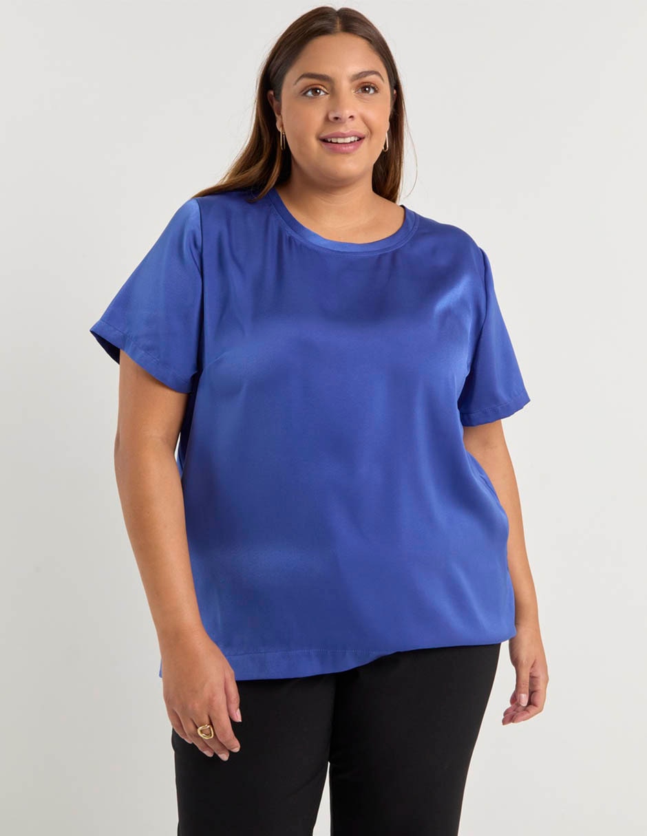 Blusa manga corta para mujer