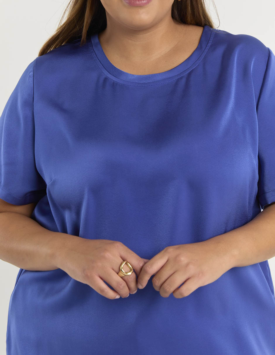 Blusa manga corta para mujer 4