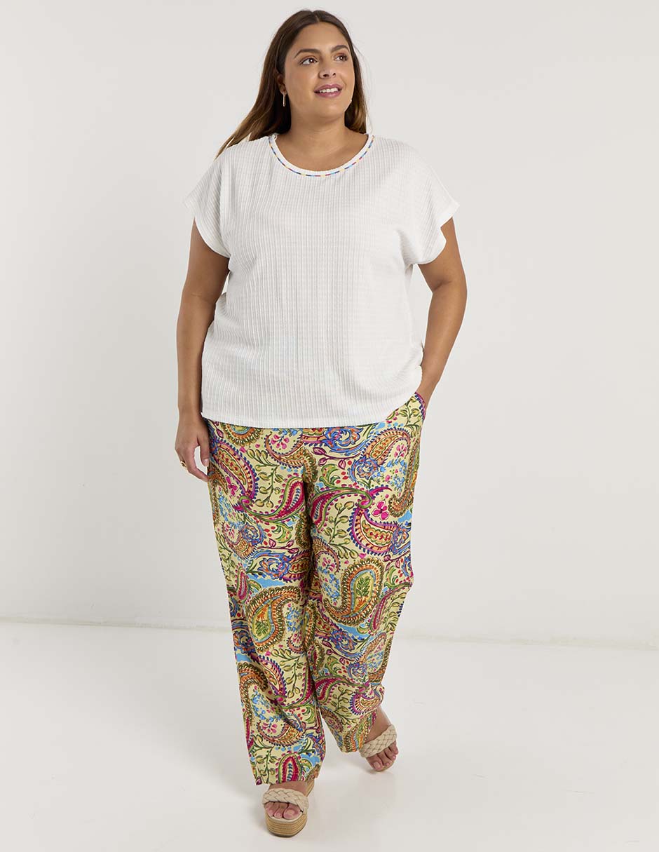 Blusa manga corta para mujer 3