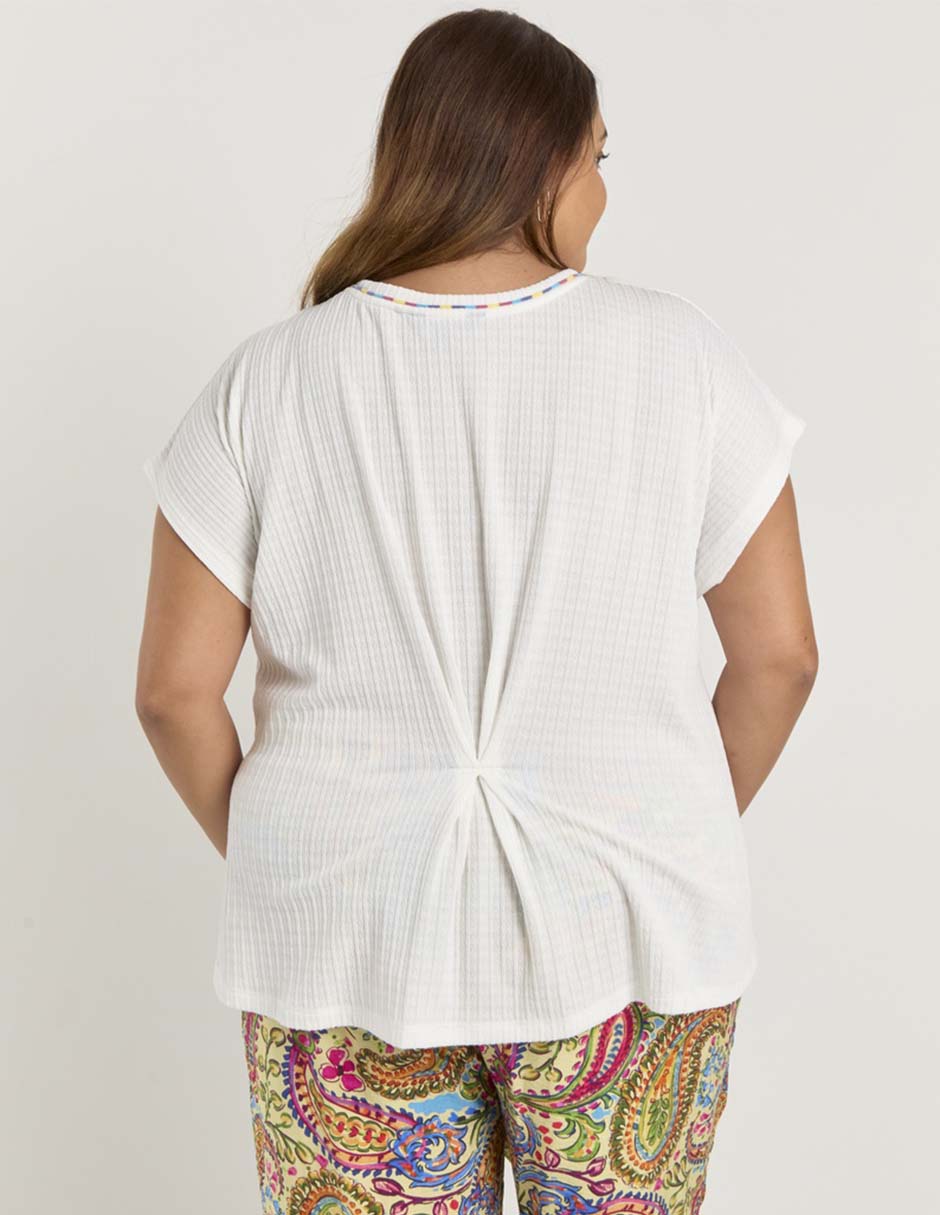 Blusa manga corta para mujer 6