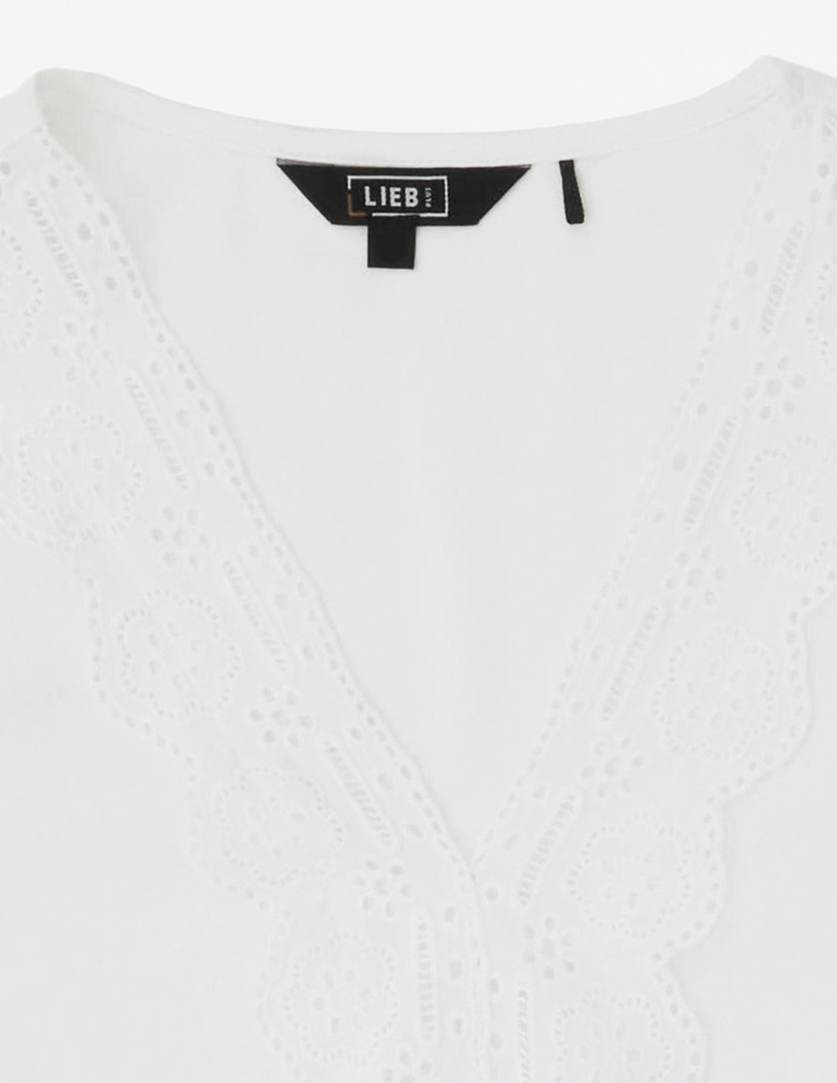 Blusa manga corta para mujer 5