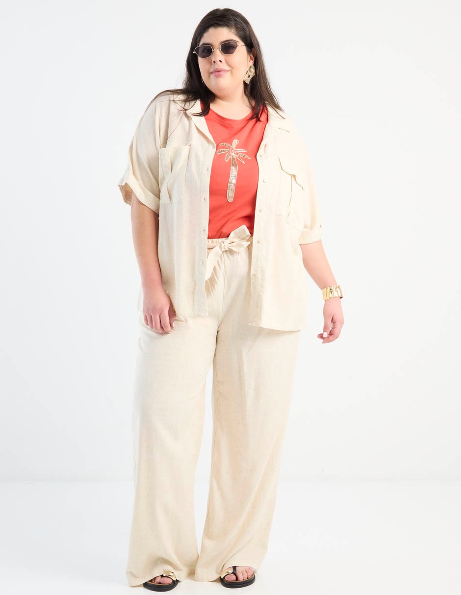 Blusa manga corta para mujer 3