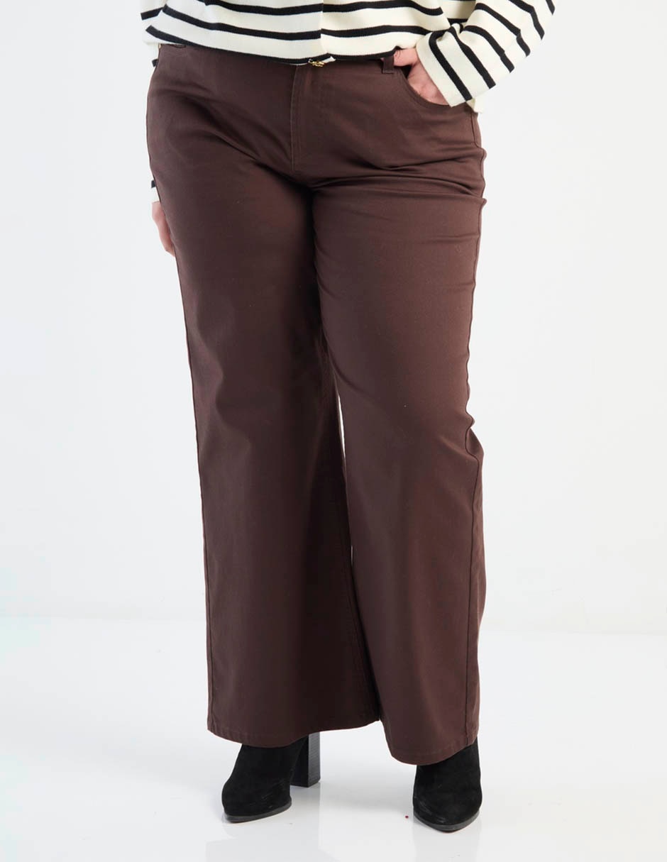 Jeans curvy straight corte cintura para mujer