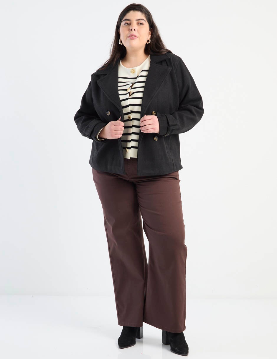Jeans curvy straight corte cintura para mujer 3