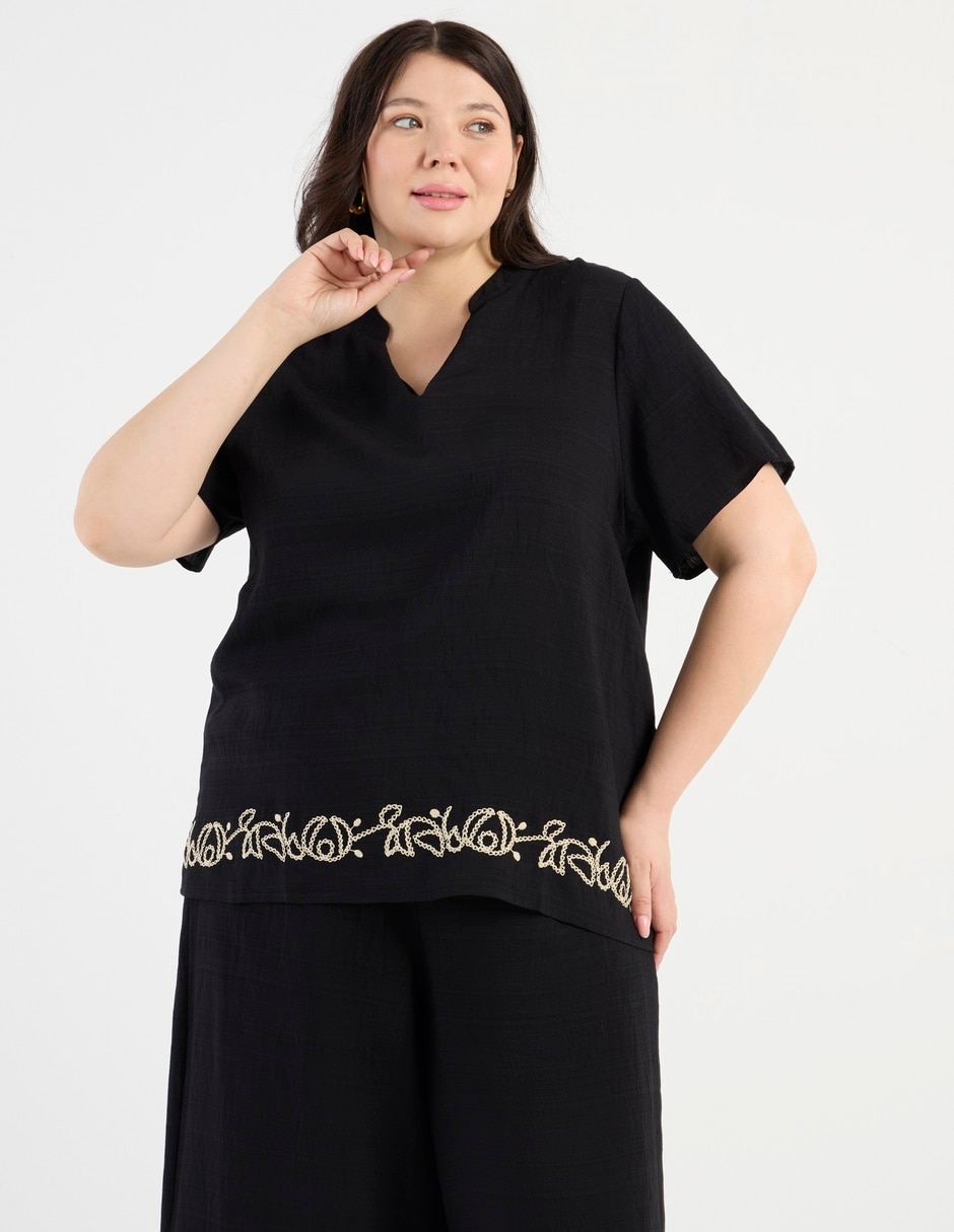 Blusa manga corta para mujer 2