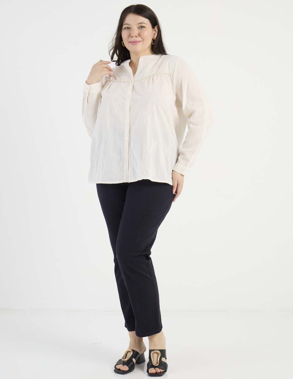Blusa manga larga para mujer 3