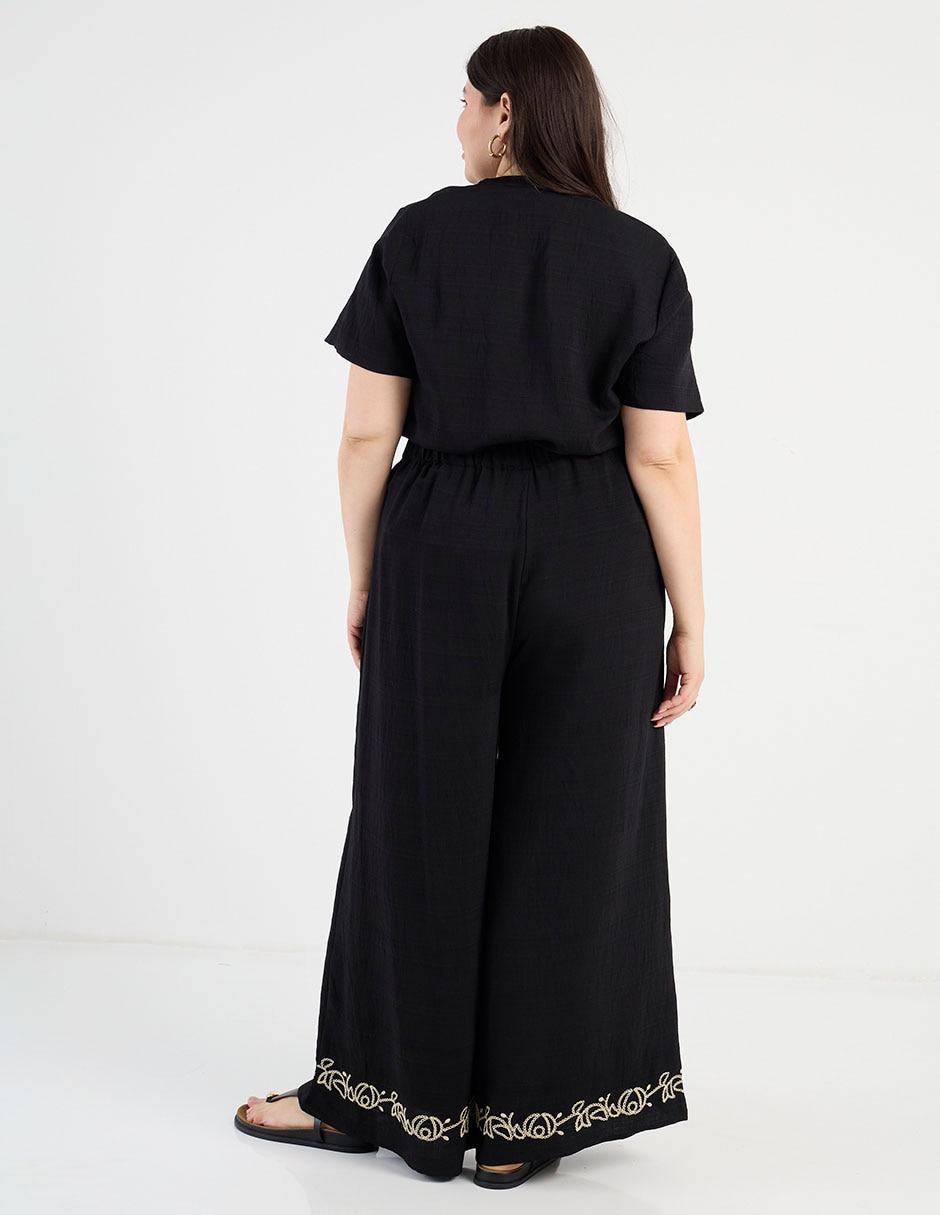 Pantalón coulotte wide leg para mujer 6