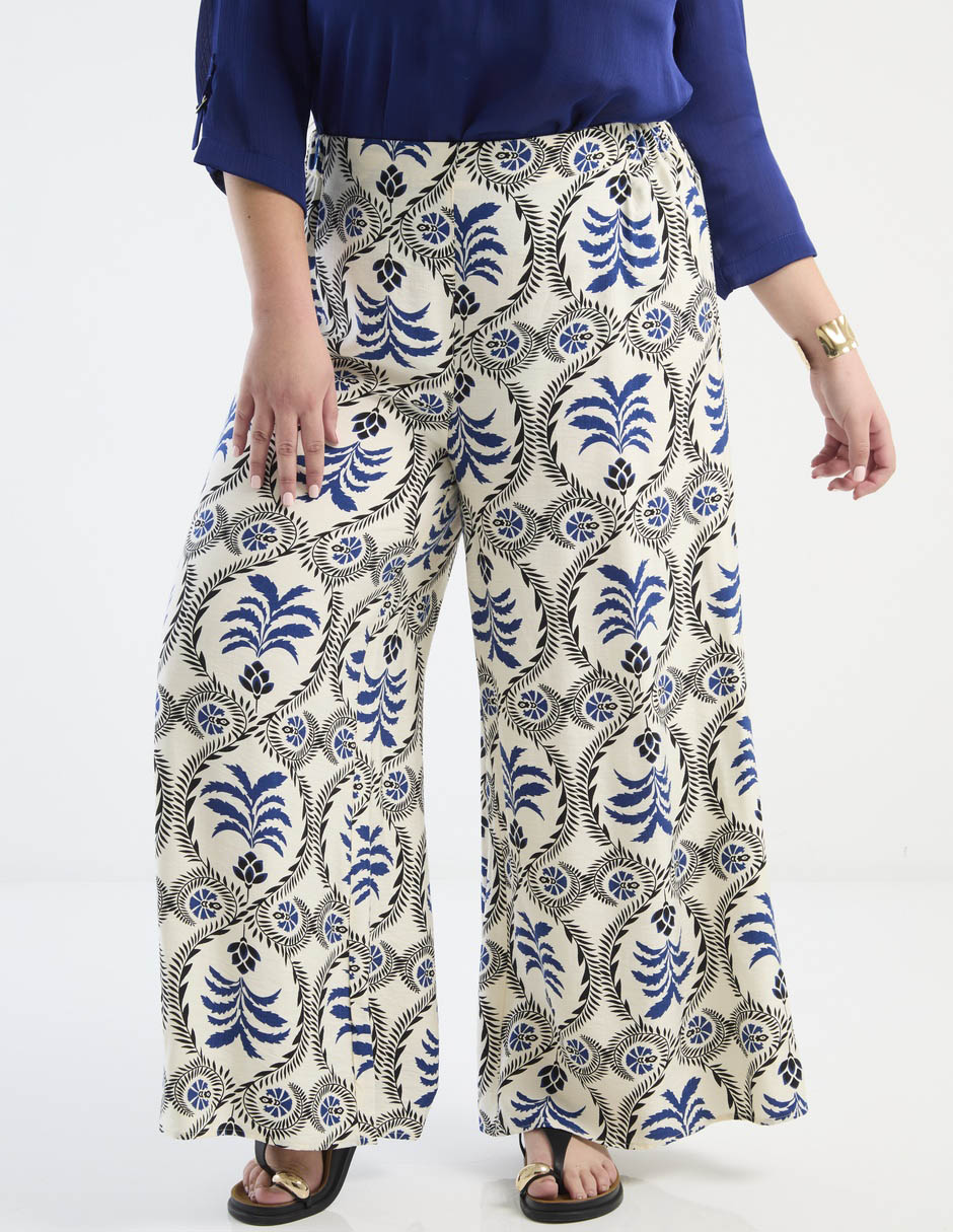 Pantalón relaxed amplio para mujer