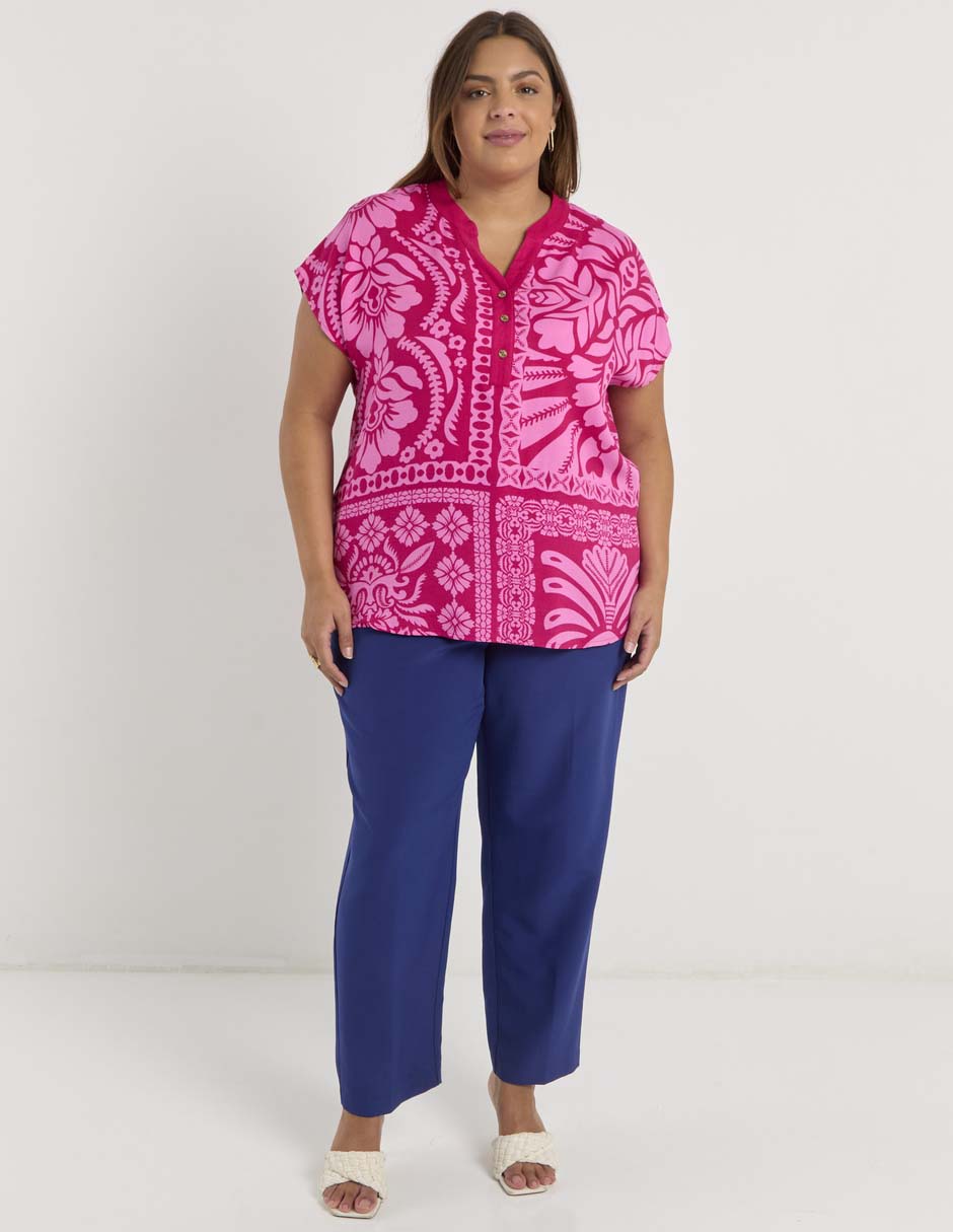 Blusa manga corta para mujer 2