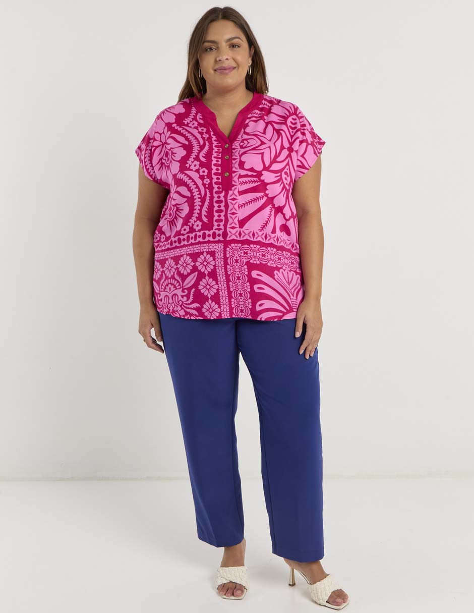 Blusa manga corta para mujer 3