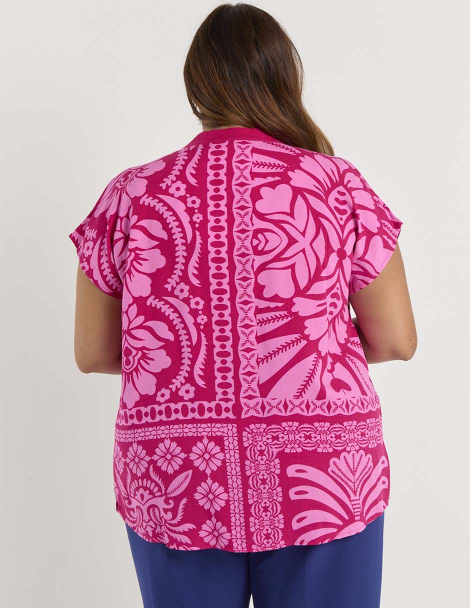 Blusa manga corta para mujer 6