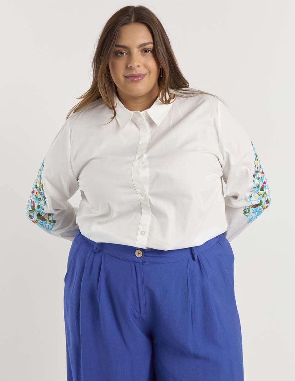 Blusa manga larga para mujer