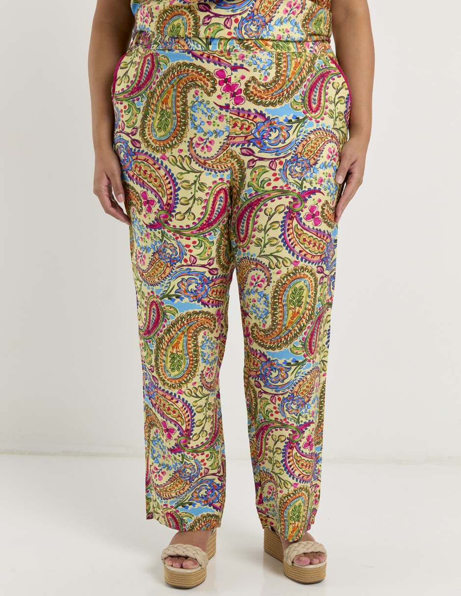 Pantalón relaxed straight para mujer
