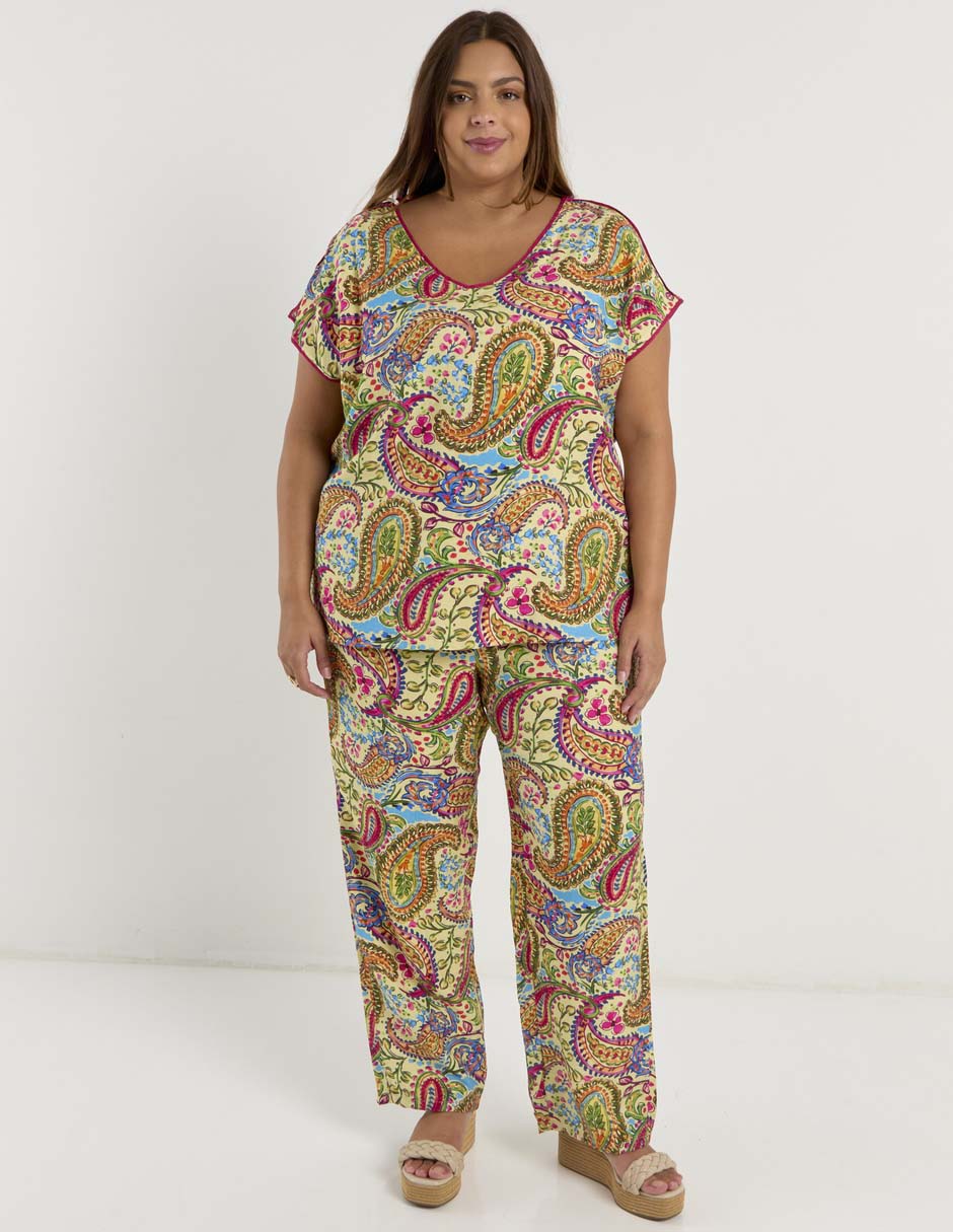 Pantalón relaxed straight para mujer 2