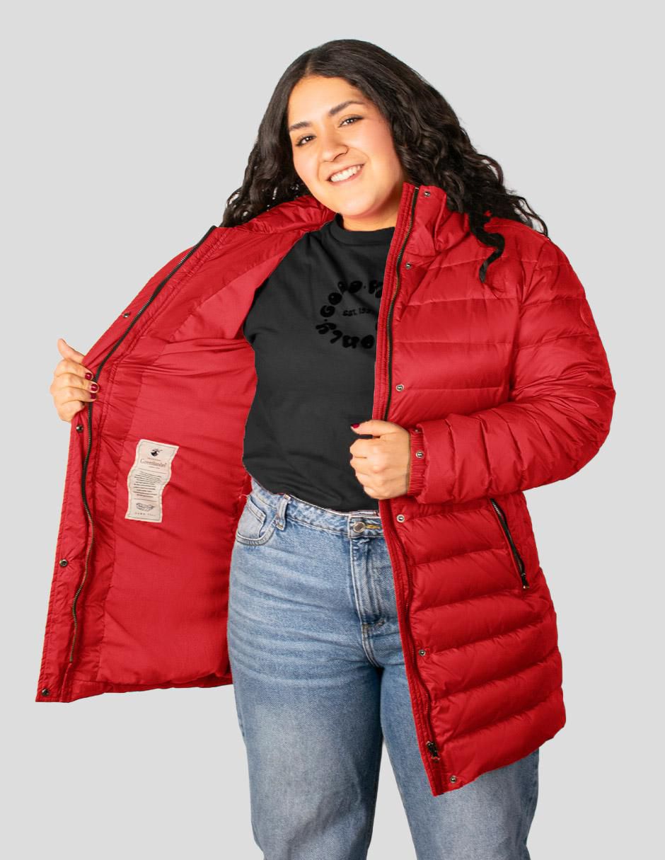 "chamarra" acolchada greenlander no impermeable "de" poliéster "para mujer"