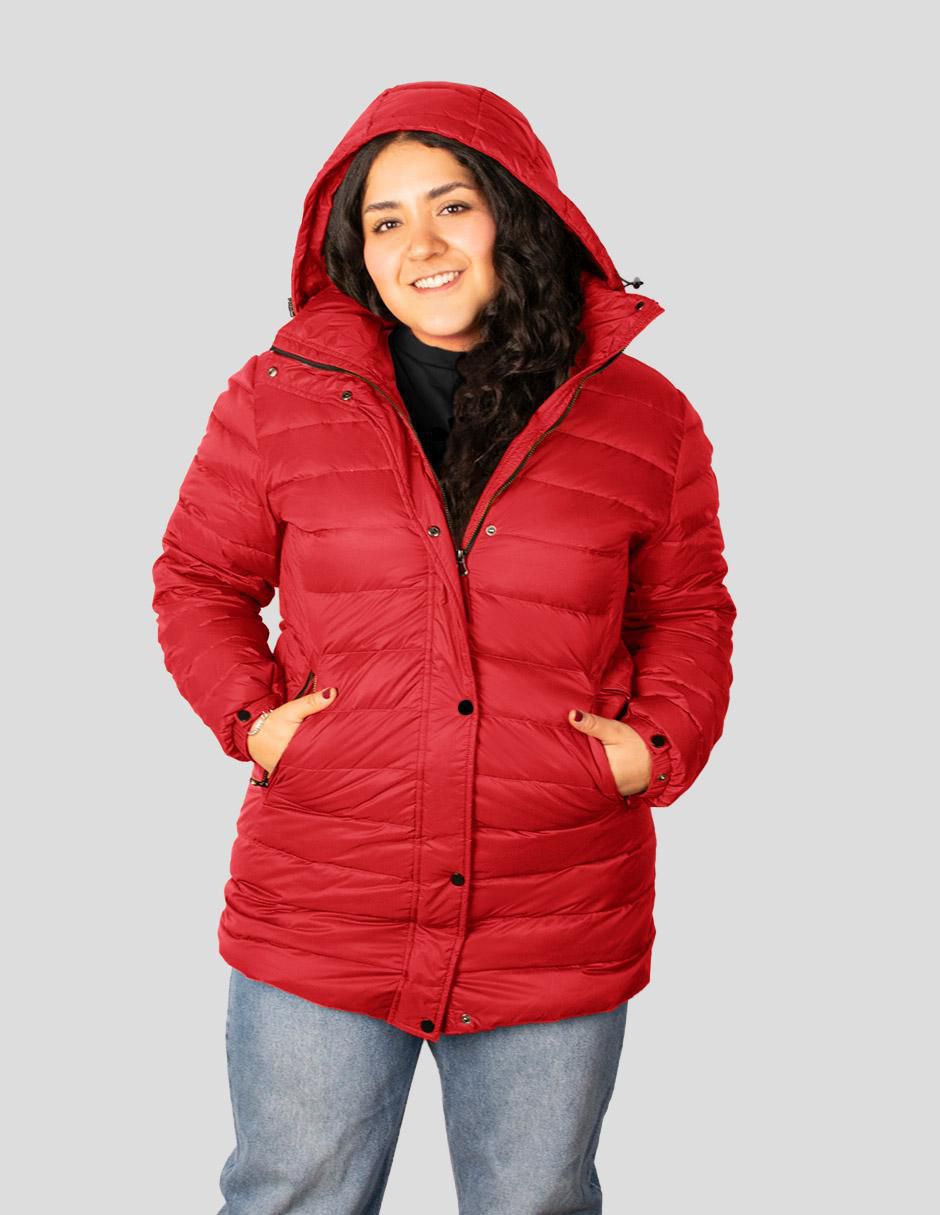 "chamarra" acolchada greenlander no impermeable "de" poliéster "para mujer"
