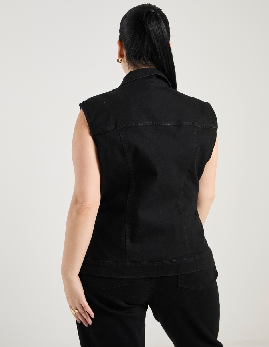 Chaleco de mezclilla para mujer 6