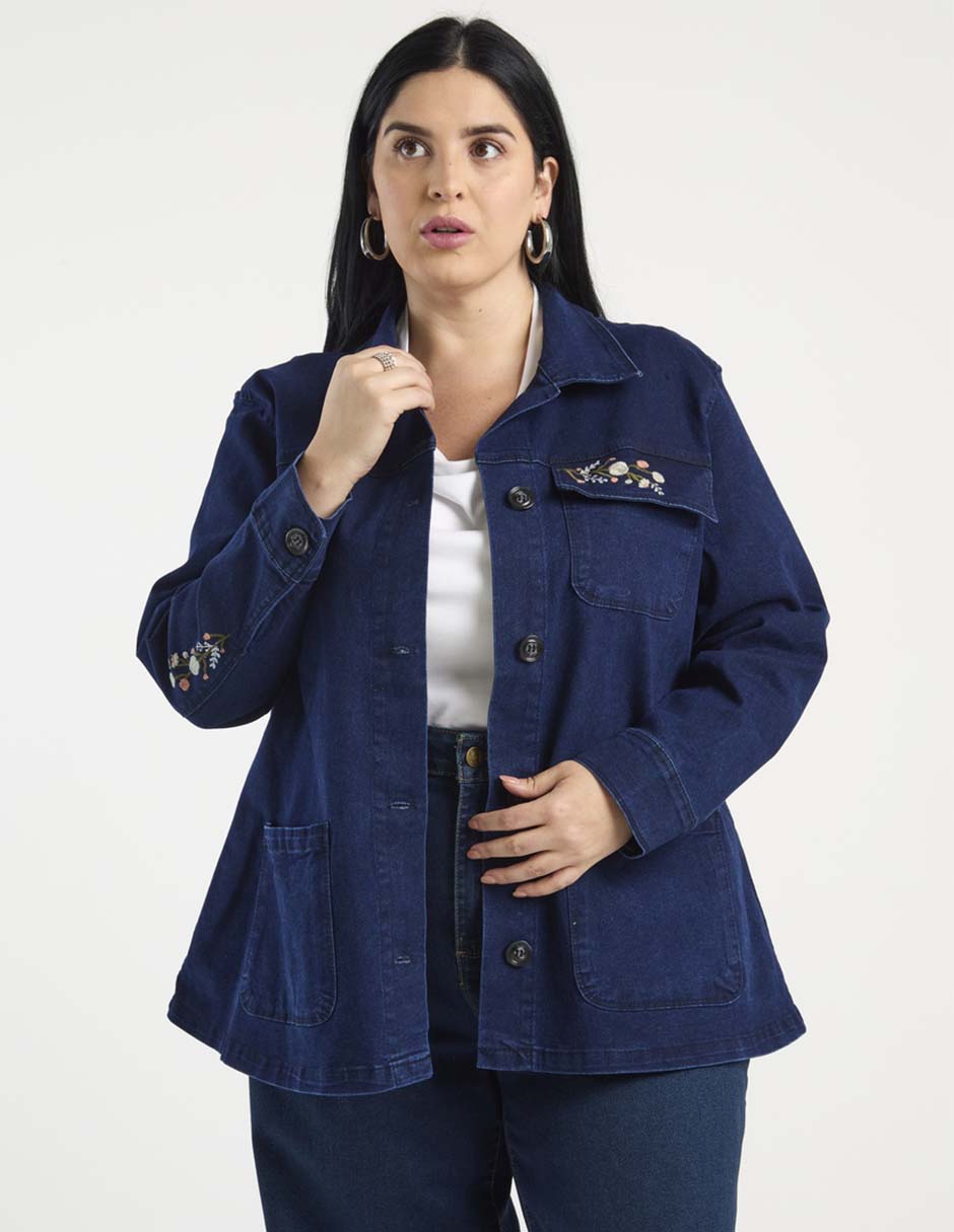 Chamarra de mezclilla para mujer