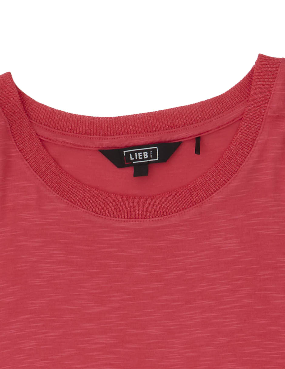 Playera manga corta cuello redondo para mujer 5