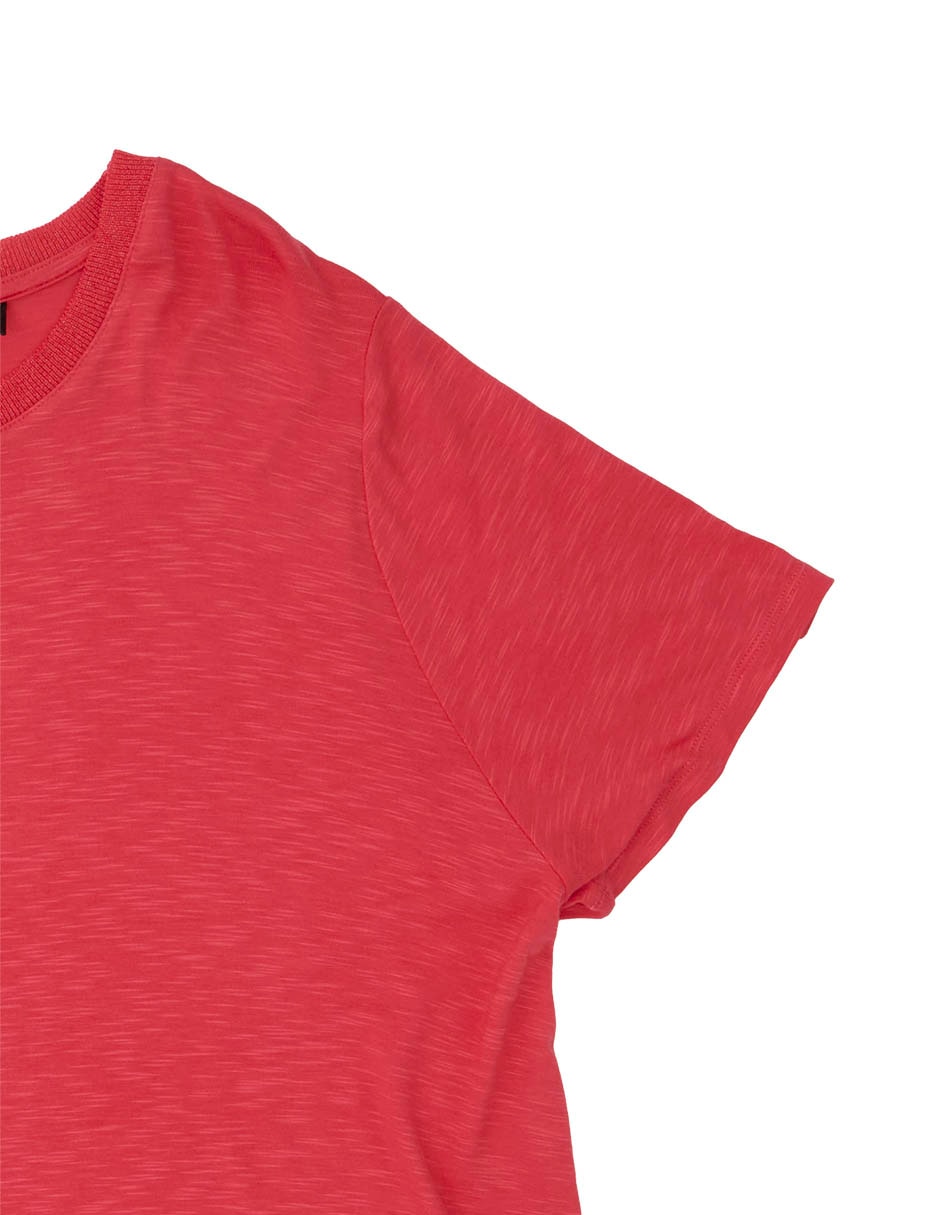 Playera manga corta cuello redondo para mujer 6