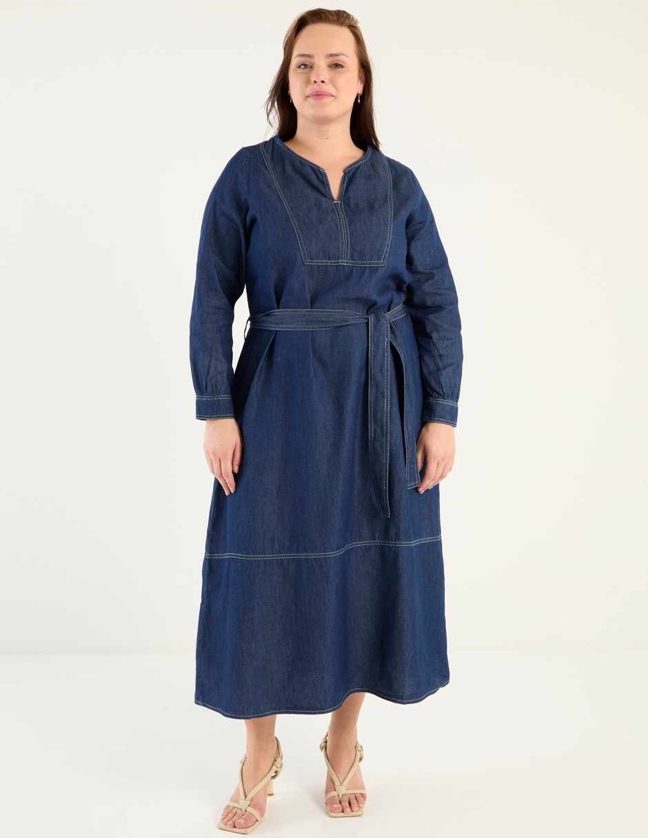 Vestido midi casual para mujer Vestido midi casual para mujer