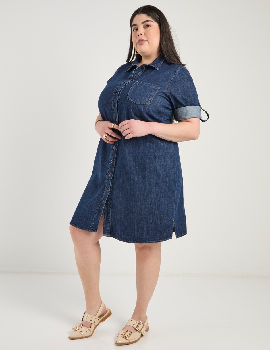 Vestido a la rodilla casual para mujer