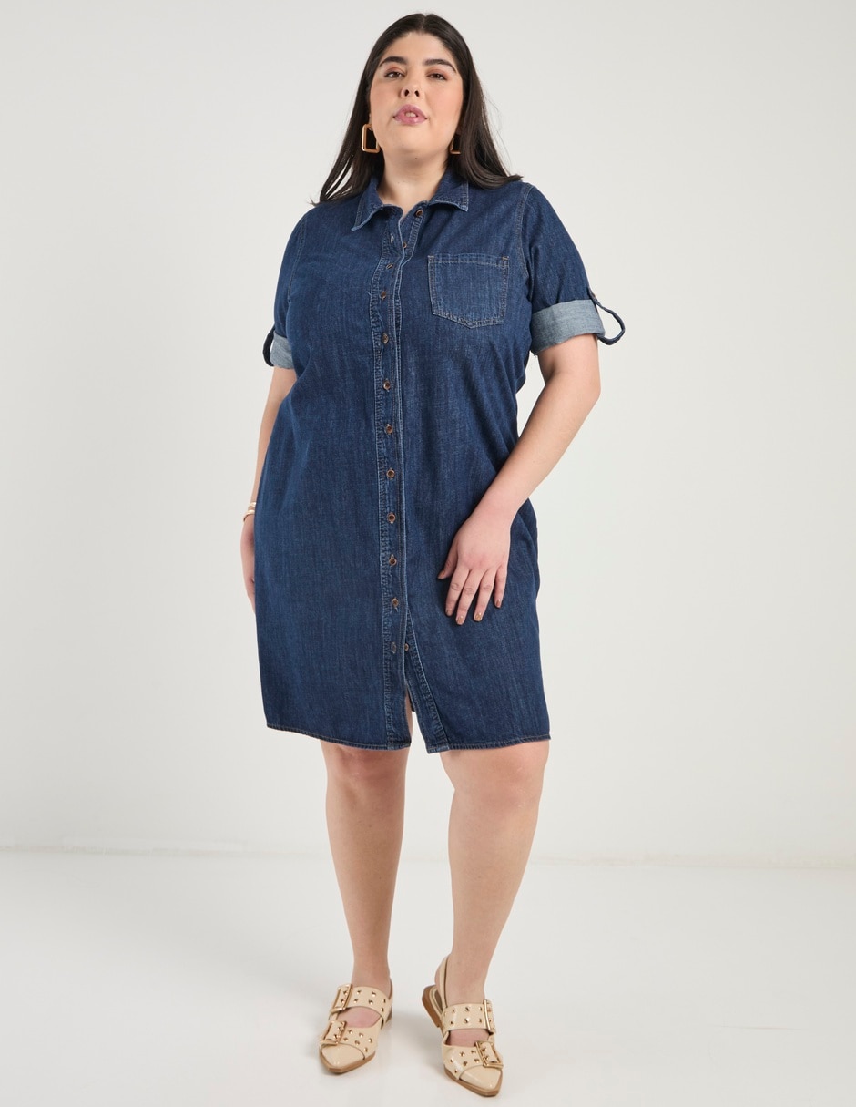 Vestido a la rodilla casual para mujer 2