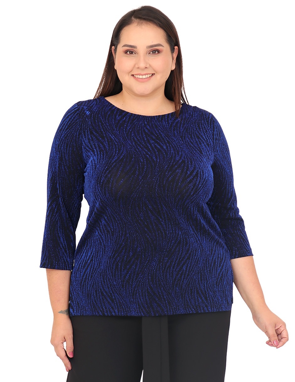 Blusa manga 3/4 para mujer Blusa manga 3/4 para mujer