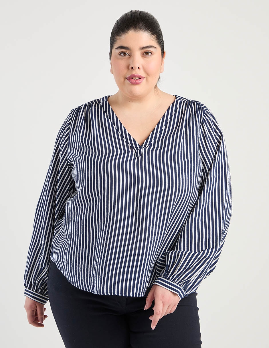Blusa manga larga para mujer