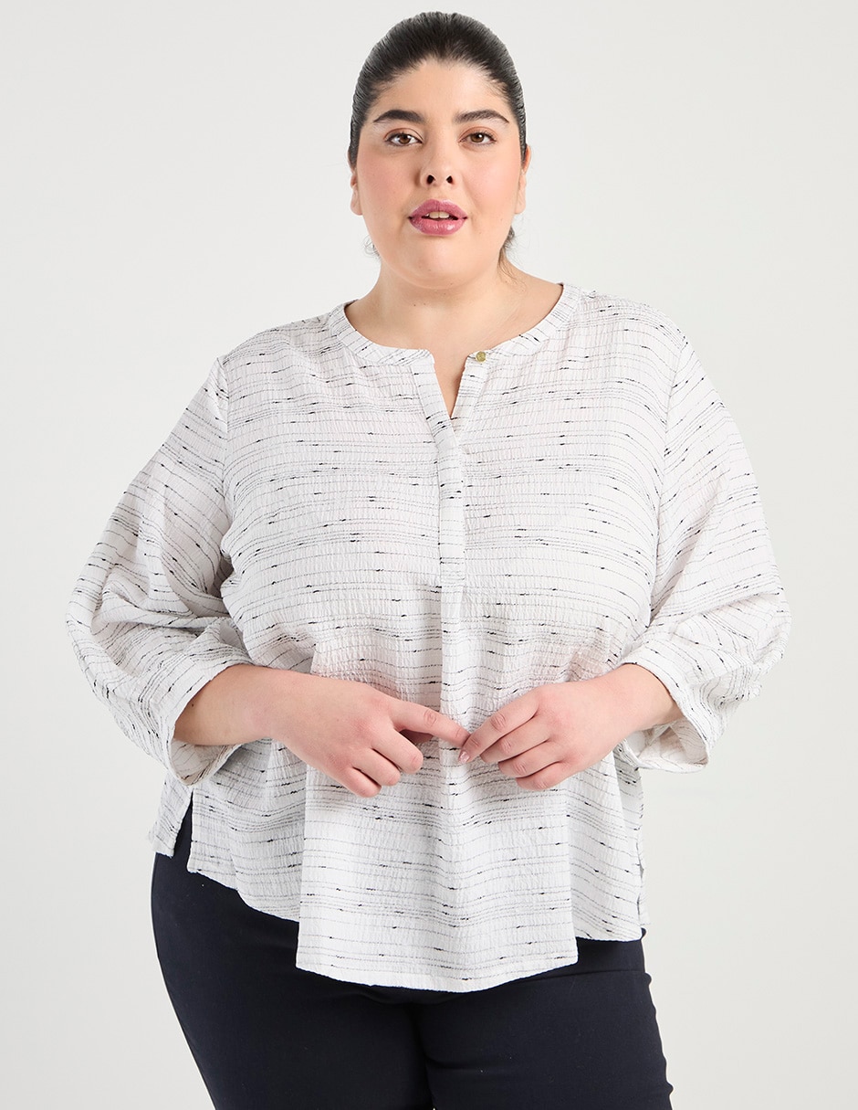 Blusa manga 3/4 para mujer