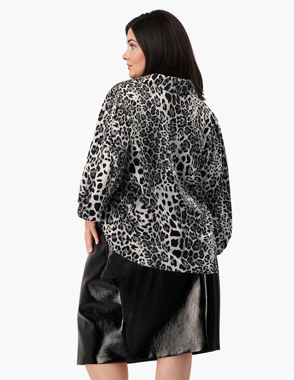 Blusa camisera manga larga para mujer 2