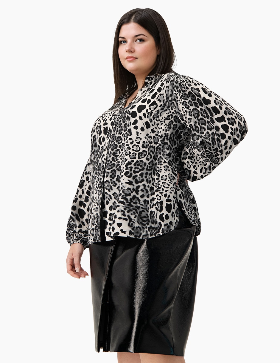 Blusa camisera manga larga para mujer 3