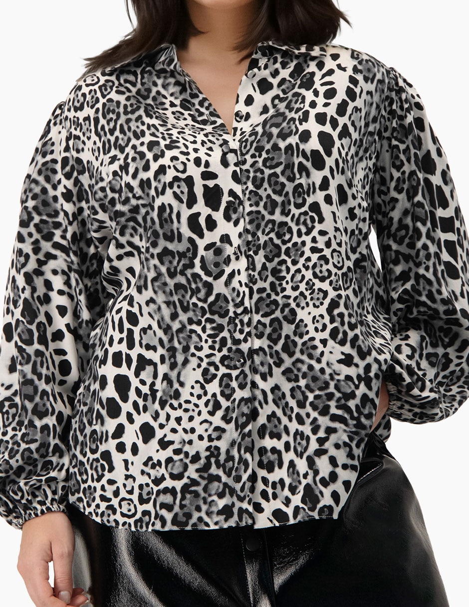 Blusa camisera manga larga para mujer 5