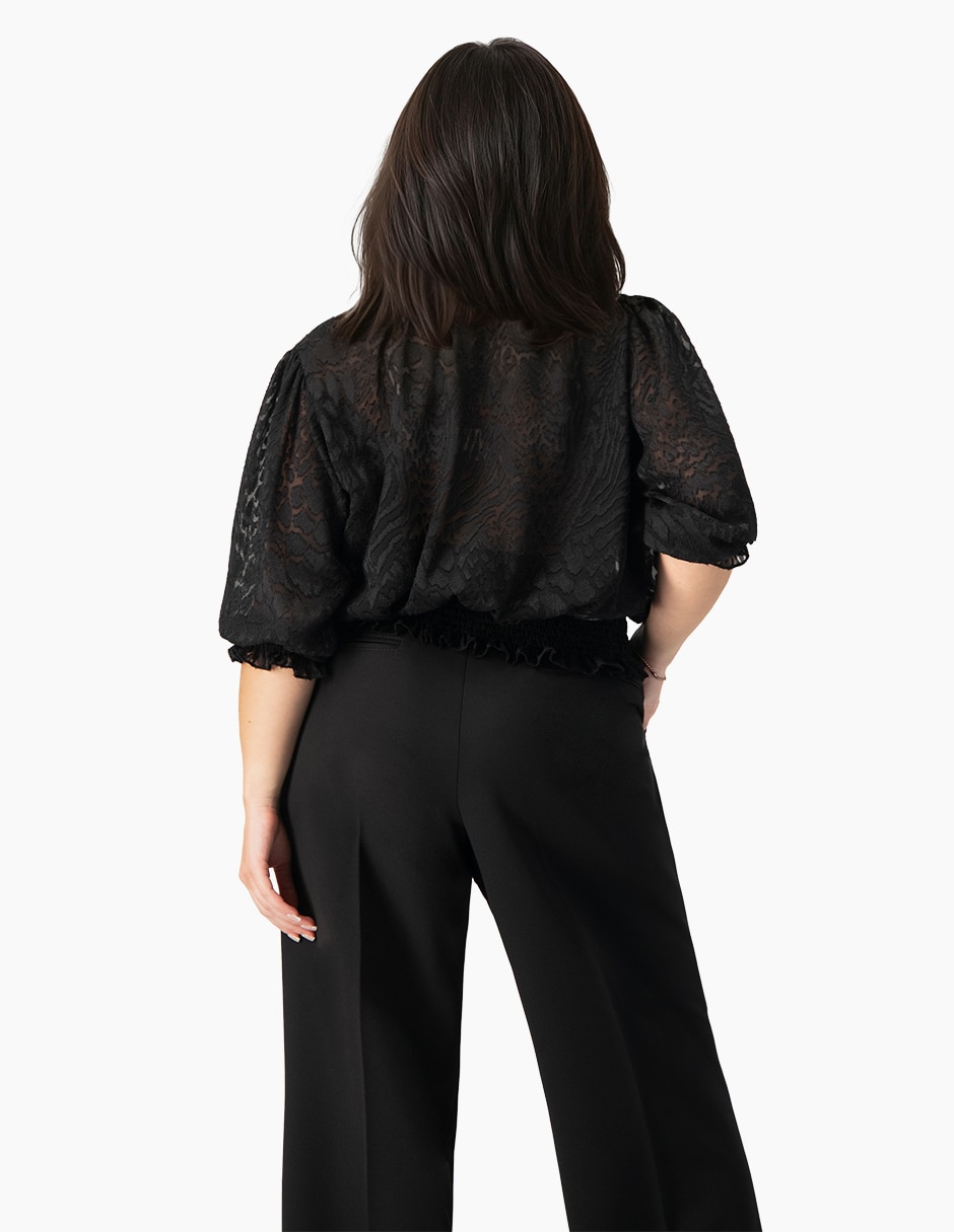 Blusa manga al codo para mujer 2