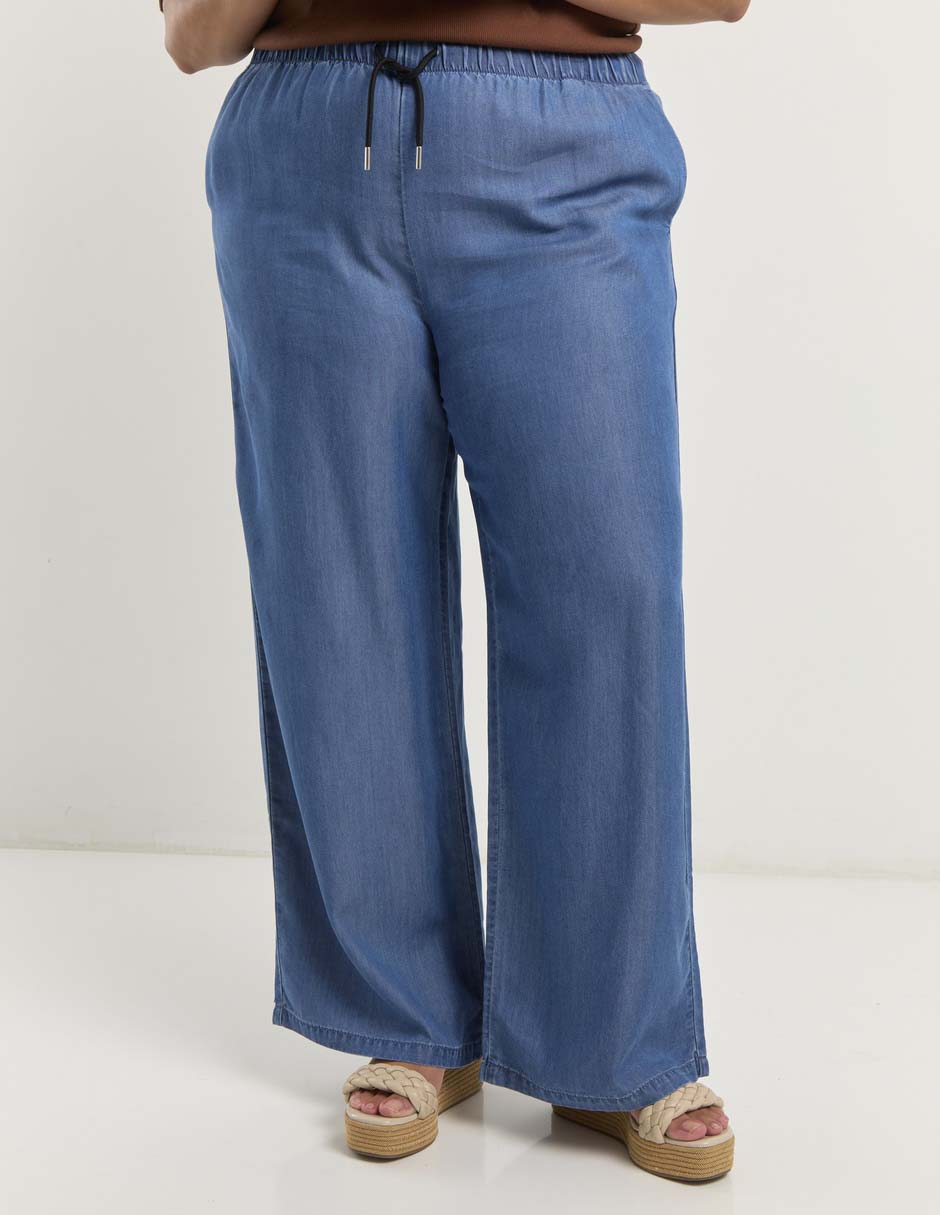 Jeans relaxed relajado a la cadera para mujer