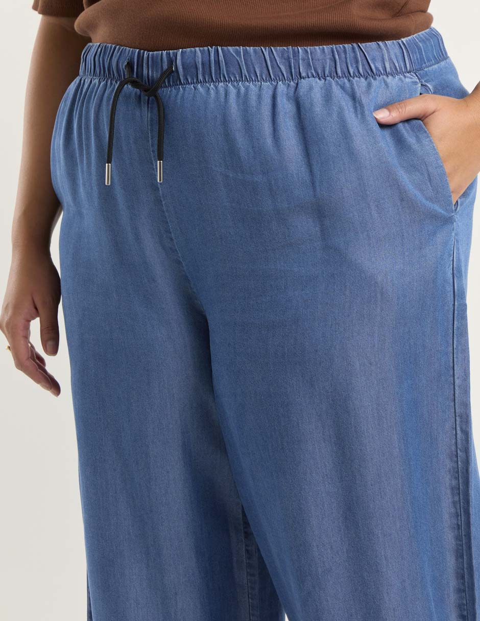 Jeans relaxed relajado a la cadera para mujer 4